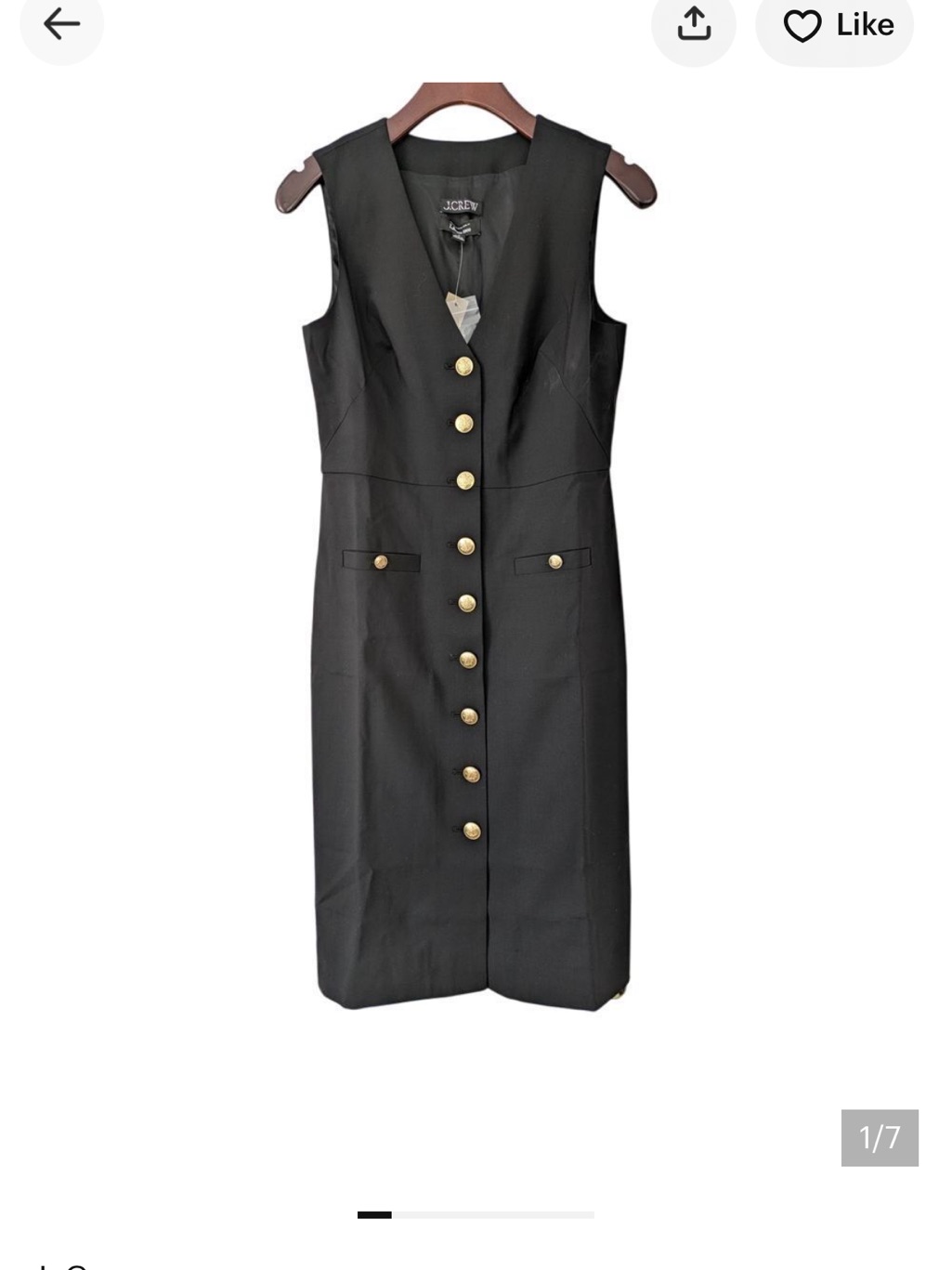 J.Crew Gray Midi Dress